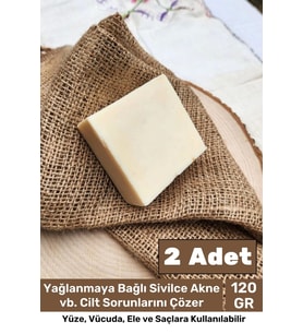 Lüks %100 Doğal Güzel Kokulu El Yüz Saç Vücut Cilt Orijinal Bitkisel Keçi Sütü Sabunu 120G - 2 Adet