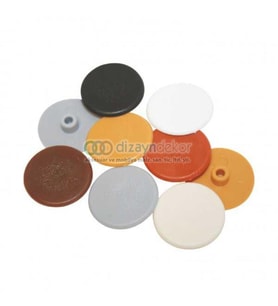 Minifix Kapak 15 Mm. Tıpası Beyaz-siyah-gri-çam-kahverengi 100 Adet