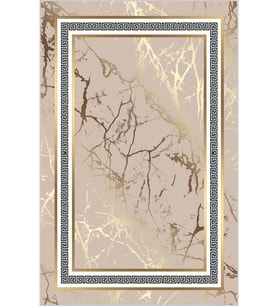 Eliana Home Baskılı, Yıkanabilir Kaymaz Taban Salon Halısı LNA1892-SD78 100x150 cm (Bej)