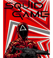 Squid Game Sayılarla Boyama Seti 50x65 cm (Tuvale Gerili)