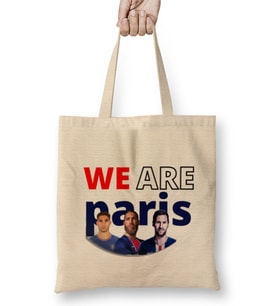 WE ARE PARIS Leo Messi HAKIMI RAMOS PSG Bez Çanta Uzun Saplı
