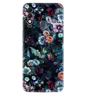 Tecno Spark 8T Kılıf Resimli Desenli Baskılı Silikon Great Flowers 1304