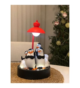 hayatvesanat  Madagaskar Penguenleri Gece Lambası Led(Sokak Lambası Aydınlatmalı)