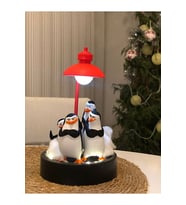 hayatvesanat  Madagaskar Penguenleri Gece Lambası Led(Sokak Lambası Aydınlatmalı)