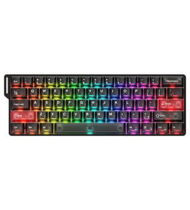 DAREU COOL 60 Black-clear %60 ICE Blade Manyetik Switch 8K Hz Hall Effect Hotswap RGB İngilizce Mekanik Gaming Klavye