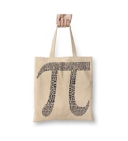 Pi Sayisi Matematik Öğretmenler Günü Bez Çanta Uzun Saplı Alışveriş Çantası Plaj Çantası (Beyaz)