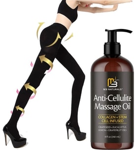 M3 Naturals Anti-Cellulite Massage Oil 240 ml + S-M Beden Süper Akıllı Mikro Kapsüllü Tayt