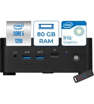Msı Cubı Nuc Intel Core 5 120U 80GB Ddr5 2tb SSD Iris Xe Graphics Freedos Mini Bilgisayar 1M013BEUF23 + Zettausbbellek