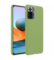 Xiaomi Redmi Note 10 Pro Max İnce Mat Silikon Kılıf Yeşil