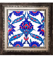 Armada çini 20x20 Cm Ac 30 İznik Desenli Kütahya Çini Pano Seramik