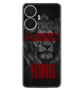 Realme C55 Kılıf Resimli Desenli Silikon Platinium Series King 1894