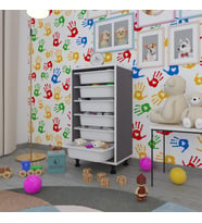 Kenzlife sepetli mutfak dolabı ruberu gri 086x45x30 banyo oyuncak çamaşır beyaz 6 lı sepet (Karışık)