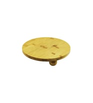 YUVARLAK 24.5CM 3 MİNİ TOP AYAKLI AHŞAP BAMBU SUNUM TEPSİSİ - MİNİ SOFRA (5343)