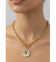 Çelik Gold Zincir Kolye - 25-clkk230