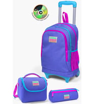 Coral High Kids Lavanta Çekçekli  3’lü Okul Çanta Seti SET0123903