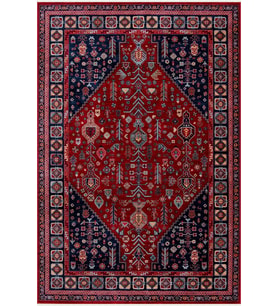 Hoom Rugs Ahlat 2306 Kırmızı Anadolu Desenli Antialerjik Salon Oturma Odası Halısı