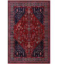 Hoom Rugs Ahlat 2306 Kırmızı Anadolu Desenli Antialerjik Salon Oturma Odası Halısı
