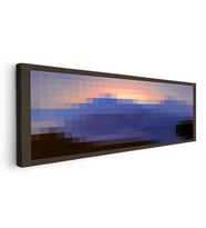 Kanvas Tablo Sunset Dense Piksel Minecraft Tablosu Ev Ofis Salon Duvar Dekoru