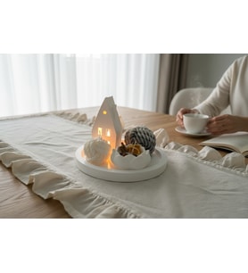 Mumelia Candles Bungalov Işığında Huzur – Doğal Soya Taştozu Tasarım Mum Seti