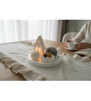 Mumelia Candles Bungalov Işığında Huzur – Doğal Soya Taştozu Tasarım Mum Seti