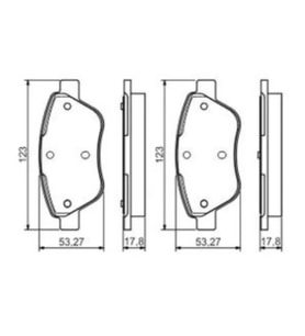 Fiat Fiorino Albea Linea 0986495102 ÖN FREN BALATASI BOSCH (Siyah)