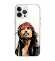 Iphone 12 Pro Uyumlu Jack Sparrow Tasarımlı Şeffaf Telefon Kılıfı