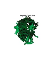 Koyu Yeşil 15 x 5 mm Dantel Oya Yazma Halhal Abiye Lazer Kesim Pul 1000 adet / 40 gram