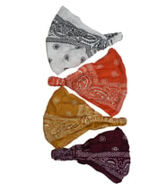 Bandana Seti Lastikli Paraşüt Model Şal Desenli