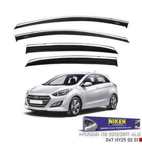 HYUNDAI I30 2013-2017 KROMLU CAM RÜZGARLIĞI 4'lü Set Niken Marka