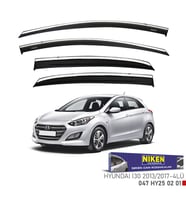 HYUNDAI I30 2013-2017 KROMLU CAM RÜZGARLIĞI 4'lü Set Niken Marka
