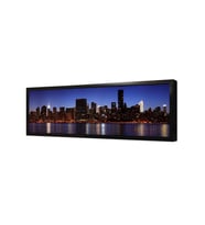 New York Gece Çerçeveli Mdf Tablo