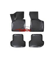 Audi A3 2011 3D Havuzlu Paspas Siyah (Çok Renkli)