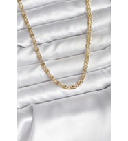 14K Gold Renk Kaplama Zincir Model CM Kadın Kolye 5886 - HPSBYI6619-8605