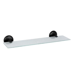 Banyo Tuvalet Ayna Etajer 40cm Duvara Monte Siyah