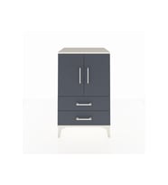 Hyperion Komodin 2 Raflı 2 Çekmeceli 2 Kapaklı 60x44x96 Aytaşı-Antrasit