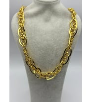 22K Altın Kaplama Halka Detay Samanyolu Kolye 25 -22k148 (Gold)
