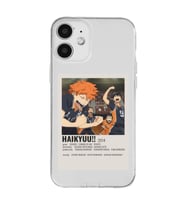 Iphone 12 Uyumlu Haikyuu!! Poster Tasarımlı Şeffaf Telefon Kılıfı