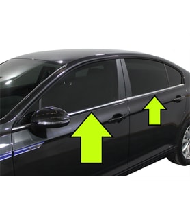 PASSAT B8.5 CAM ÇİTASI 4 PARÇA KROM 2019 2020 2021 2022 2023