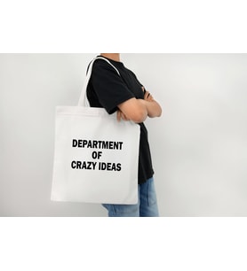 Department Of Crazy Ideas Baskılı Gabardin Bez Çanta