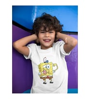 Süngerbob Baskılı Unisex Çizgi Film Çocuk Tişört (1-12 YAŞ)