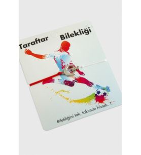 Kırmızı Beyaz Ay Yıldız Taraftar İp Bileklik