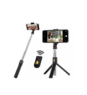 Kablosuz Bluetooth Selfie Çubuğu ve Tripod ile Çekim Kolaylığı