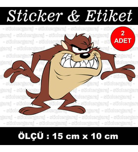 çizgi film etiket sticker - 2 adet çıkartma araba motosiklet kask atv tablet pc buzdolabı otomobil bilgisayar uyumlu