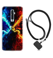 Oppo Reno 2Z 4 Lite 4 Pro 5 6 7 A31 Kılıf Boyun Askılı Silikon Red Blue Leon 1714