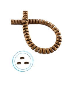 Hematit Doğal Taş Mat Kahverengi Piramit Kesim 8x5mm Dizi [AA]