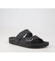 Pierre Cardin Pc-7241 Ortopedik Siyah Nubuk Erkek Terlik
