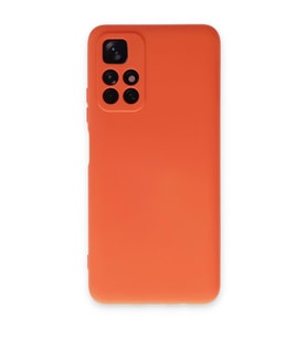 Xiaomi Redmi Note 11t Kılıf Nano İçi Kadife Silikon - Turuncu