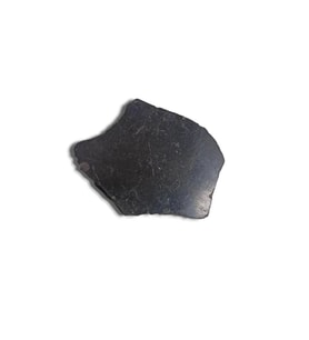 Shungite Şungit Taşı Düz Kesim Doğal Parça 469-1