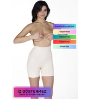 Lazer Kesim Sıkılaştırıcı Toparlayıcı İz Göstermeyen Kaymaz Silikon Dikleştirici Şekillendirici Mini (Beyaz)