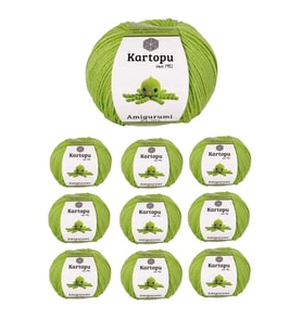 10 Adet Amigurumi El Örgü İpi 50gr 404